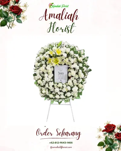 Krans Bunga Duka Cita di Linggar